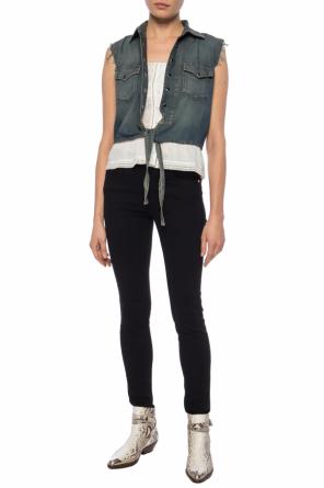Denim vest with tie fastening, zdjęcie 2 Denim vest with tie fastening od Saint Laurent